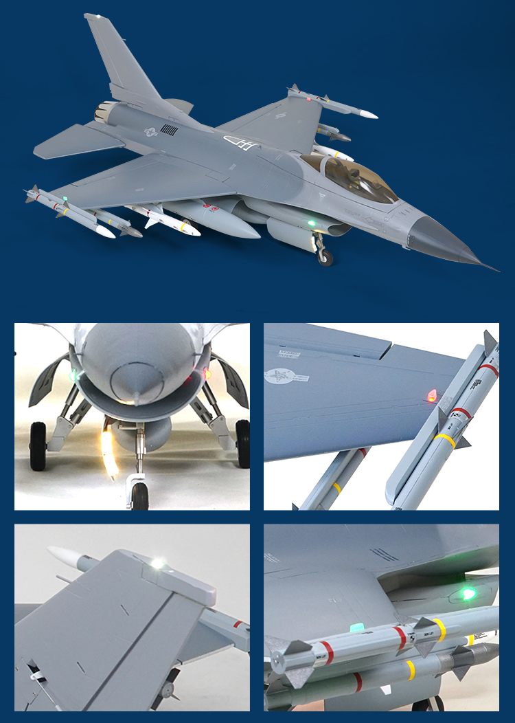 FMS F16 80mm EDF JET PNP RC Airplane