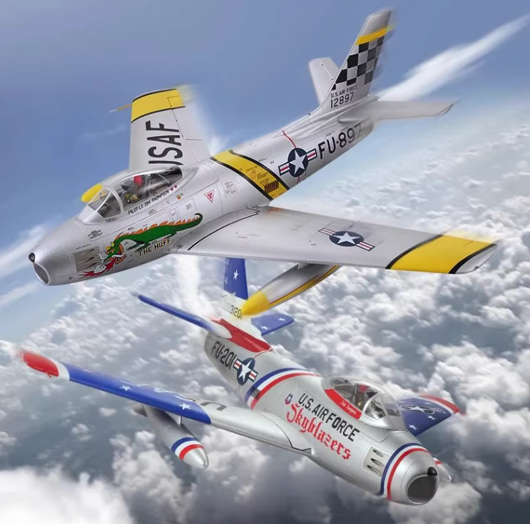 FMS 80mm 12-Blade Metal EDF F-86 80mm Sabre Fighter Jet