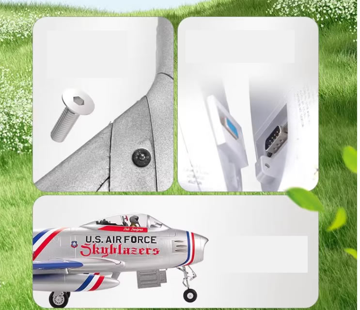 FMS 80mm 12-Blade Metal EDF F-86 80mm Sabre Fighter Jet