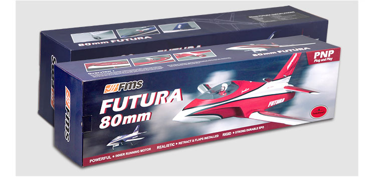 FMS Futura 80mm Jet PNP Purple EDF RC Jet