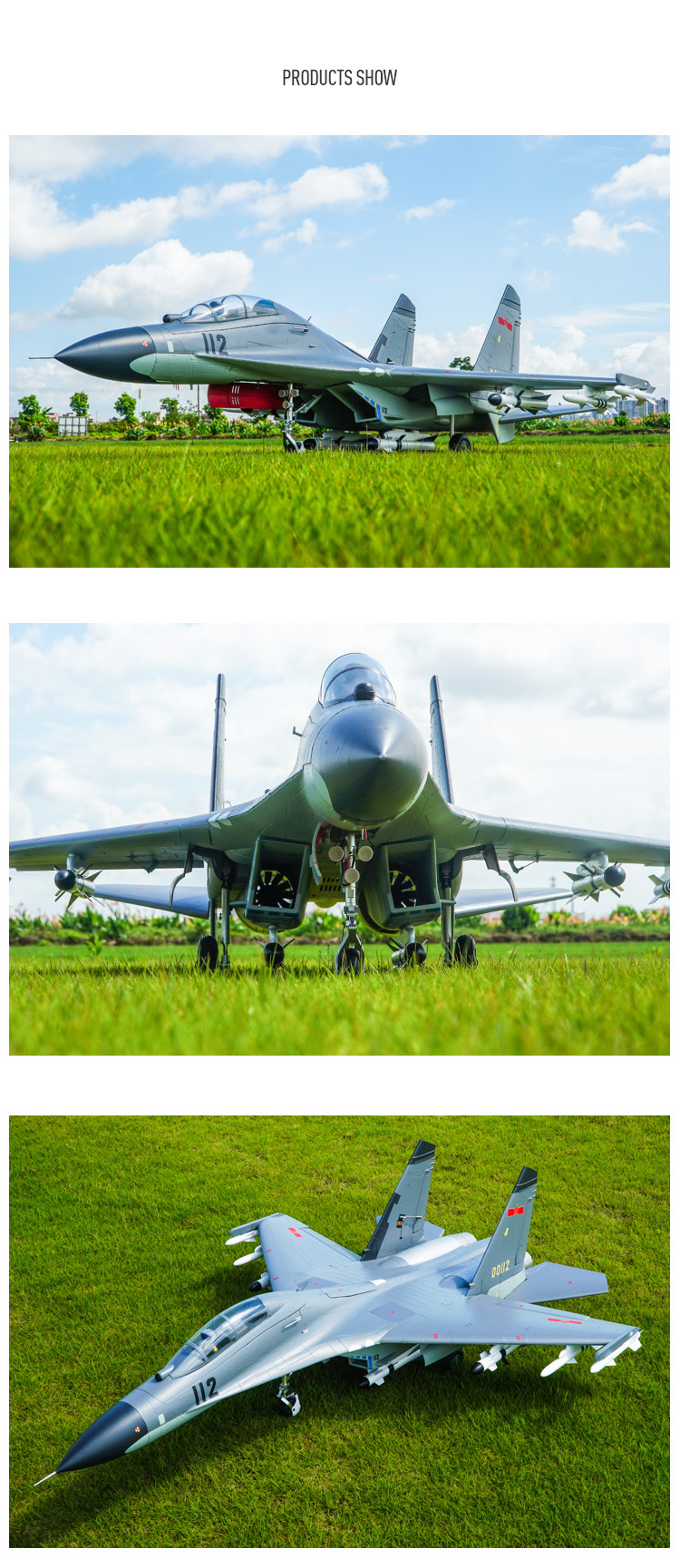 FMS J-11BS TWIN 70mm EDF Jet RC Airplane