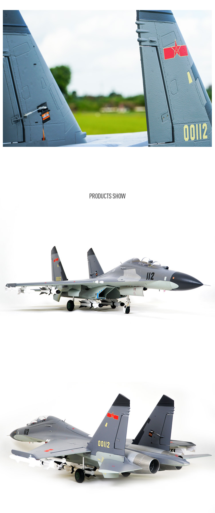 FMS J-11BS TWIN 70mm EDF Jet RC Airplane