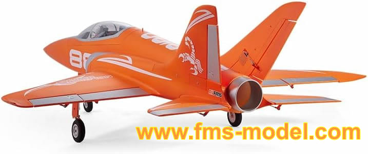 FMS Super Scorpion V2 90mm EDF Jet PNP 6S Orange RC Airplane