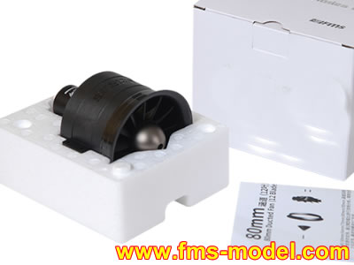 FMS 3280-KV2100 6S inrunner brushless 80mm 12-Blade Ducted Fan Power Motor System