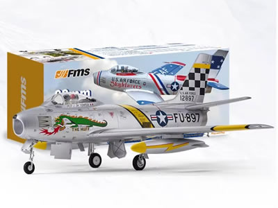 FMS F-86 Sabre 80mm EDF Yellow Jet PNP RC Airplane