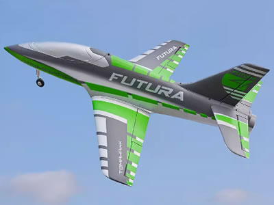 FMS Futura 64mm 4S EDF Green RC JET PNP Airplane