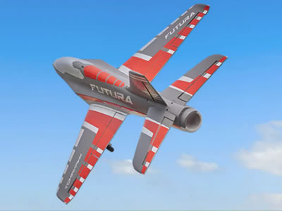 FMS Futura 64mm 4S EDF Red RC JET PNP Airplane