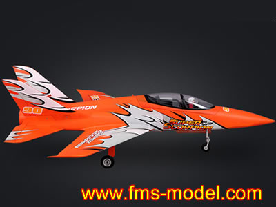 FMS Super Scorpion 90mm Jet PNP 6S red Color RC Airplane