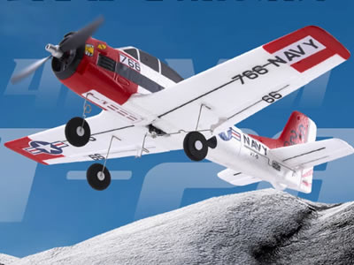 FMS T-28 410mm RTF Red Airplane